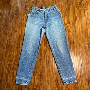Vintage 1980s Sasson High Waisted Button Fly Jeans size 13